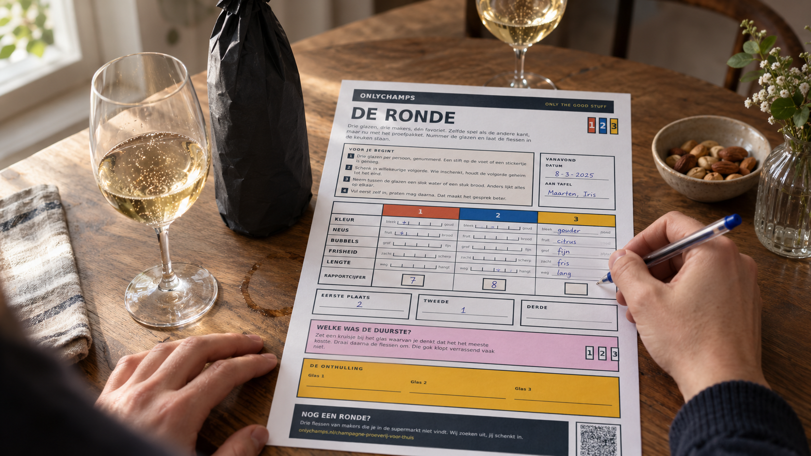 Proefnotities maken: zo beschrijf je de smaak van champagne