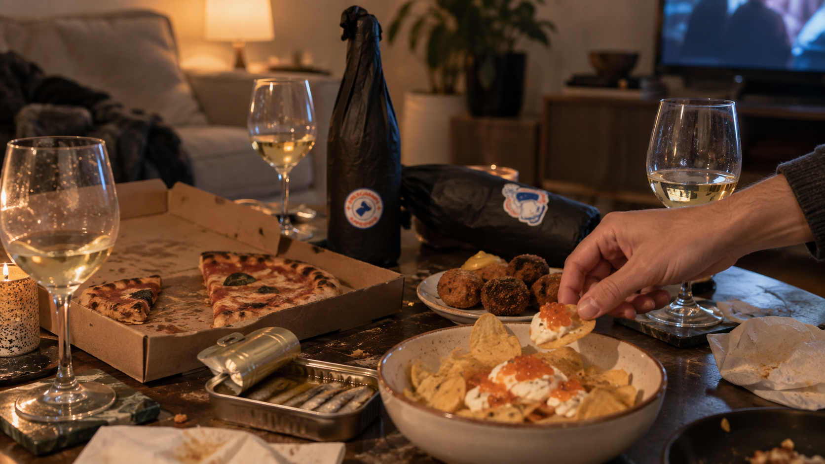 Champisnacks: wat eet je nu echt bij champagne