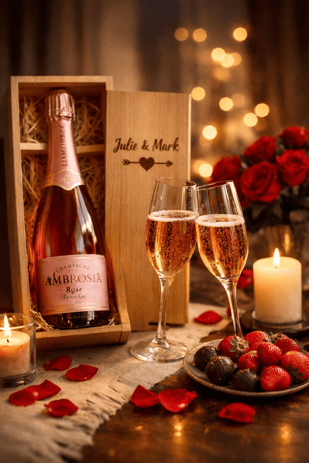 Valentijnscadeau: Champagne in plaats van bloemen!