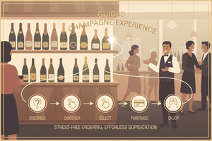 Begeleide gids voor champagne bestellen zonder stress