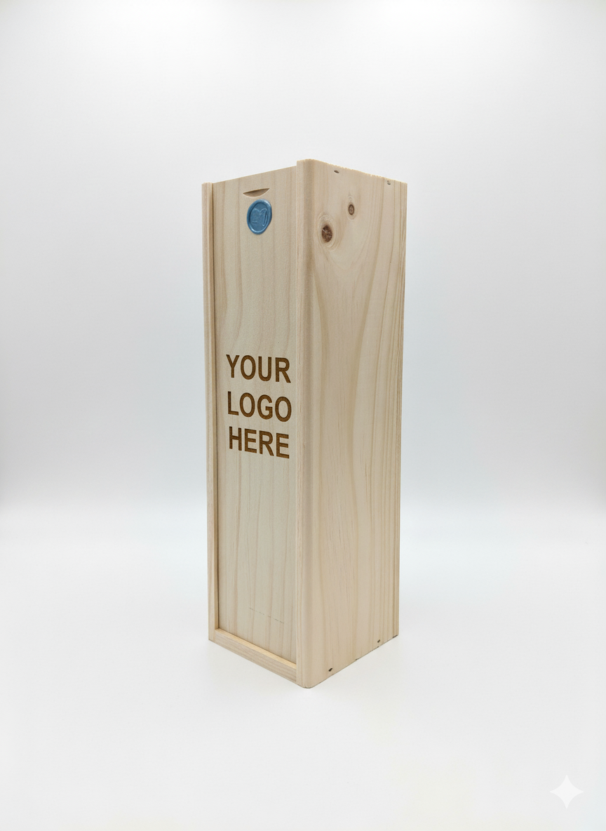 Luxe houten wijnkist cadeau
